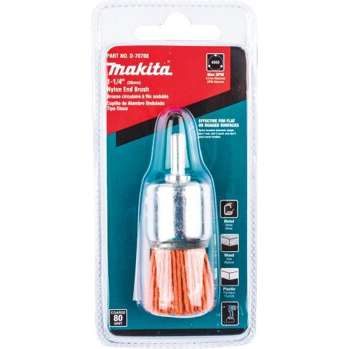 Makita D-70708 1‘1/4" Nylon End Brush, Coarse, 80 Grit