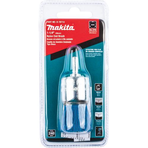 Makita D-70714 1‘1/4" Nylon End Brush, Fine, 240 Grit