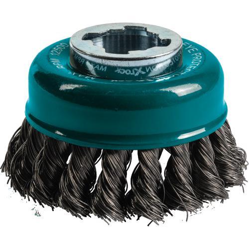 Makita D-72621 X‘LOCK 3‘1/8" Carbon Steel Knot Wire Cup Brush