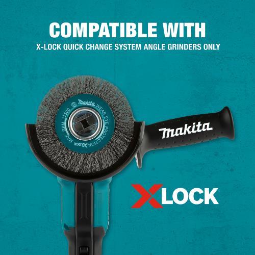 Makita D-72665 X‘LOCK 4‘1/2" Carbon Steel Crimped Wire Wheel Brush