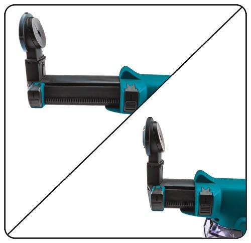 Makita DX06 Dust Extractor Attachment with HEPA Filter Cleaning Mechanism