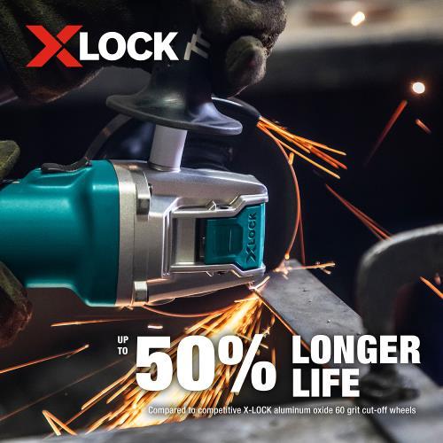 Makita E-00446 X‘LOCK 4‘1/2" x .045" x 7/8" Type 1 General Purpose 60 Grit Thin Cut‘Off Wheel for Metal and Stainless Steel Cutting