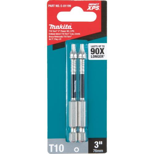 Makita E-01199 Impact XPS® T10 Torx 3" Power Bit, 2/pk