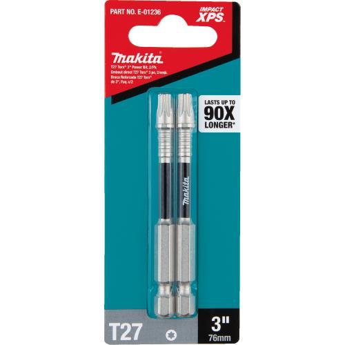 Makita E-01236 Impact XPS® T27 Torx 3" Power Bit, 2/pk