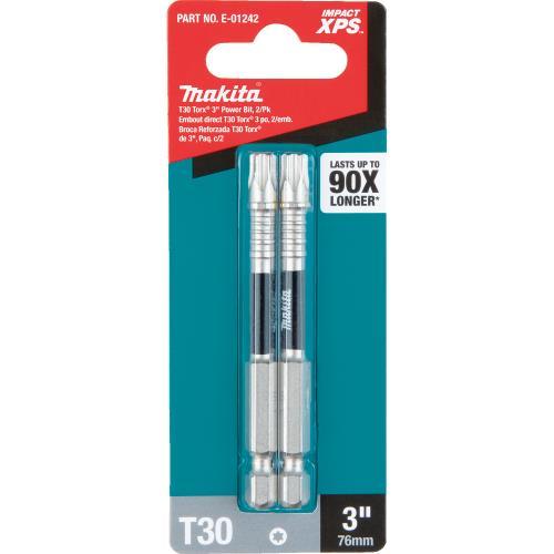 Makita E-01242 Impact XPS® T30 Torx 3" Power Bit, 2/pk