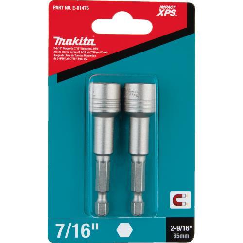 Makita E-01476 Impact XPS® 2‘9/16" Magnetic 7/16" Nutsetter, 2/pk