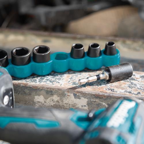 Makita E-01672 Impact XPS® 10 Pc. 3/8" Drive 6‘Point SAE Impact Socket Set w/ Standard Socket Adapter