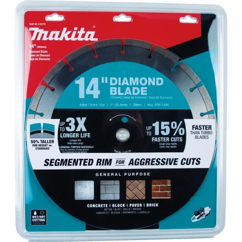 Makita E-01719 14" Diamond Blade, Segmented, General Purpose