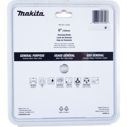 Makita E-02509 6" Diamond Blade, Segmented, General Purpose