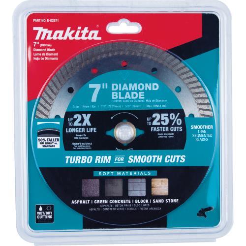 Makita E-02571 7" Diamond Blade, Turbo, Soft Material