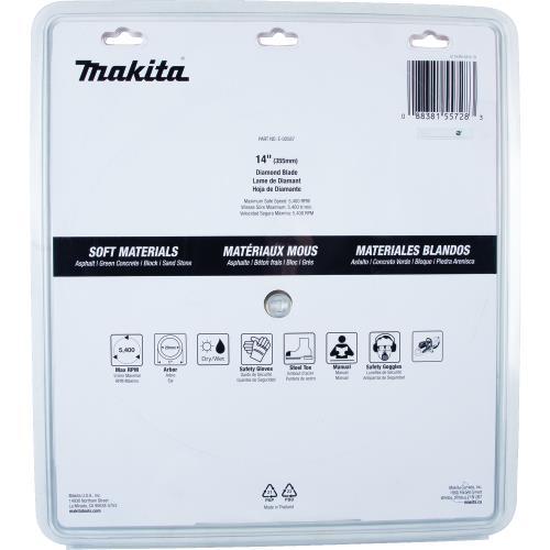 Makita E-02587 14" Diamond Blade, Segmented, Soft Material