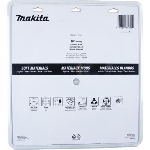 Makita E-02593 16" Diamond Blade Segmented, Soft Material