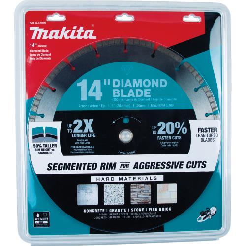 Makita E-02646 14" Diamond Blade, Segmented, Hard Material