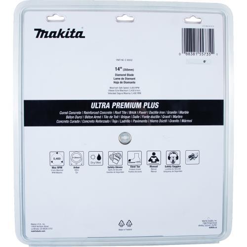 Makita E-02652 14" Ultra‘Premium Plus Diamond Blade, Segmented