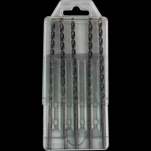 Makita E-10621 3/16" x 6" Carbide Tipped Percussion Masonry Hammer Drill Bits, 5/pk