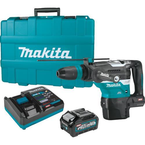 Makita GRH05M1 40V max XGT® Brushless 1‘9/16" SDS‘MAX AVT® Rotary Hammer Kit, AFT®, AWS® Capable (4.0Ah)