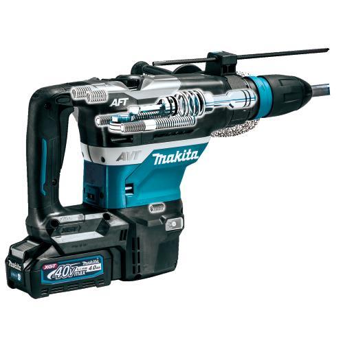 Makita GRH05M1 40V max XGT® Brushless 1‘9/16" SDS‘MAX AVT® Rotary Hammer Kit, AFT®, AWS® Capable (4.0Ah)