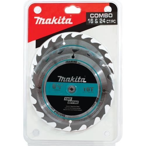 Makita T-01426 2 Pc. 6‘1/2" Carbide‘Tipped Circular Saw Blade Set