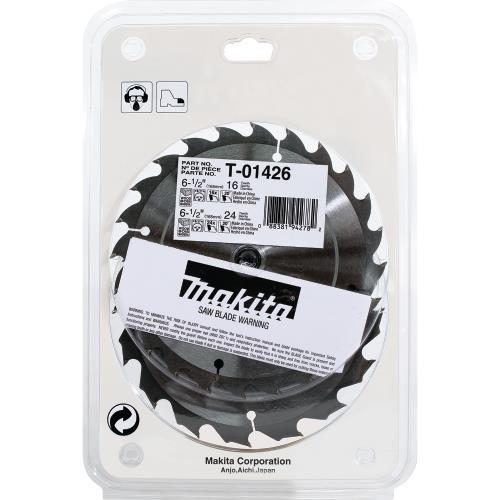 Makita T-01426 2 Pc. 6‘1/2" Carbide‘Tipped Circular Saw Blade Set