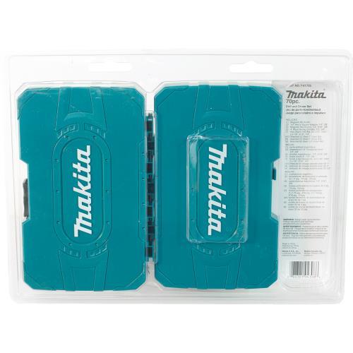 Makita T-01725 Contractor‘Grade Bit Set, 70‘Pc.