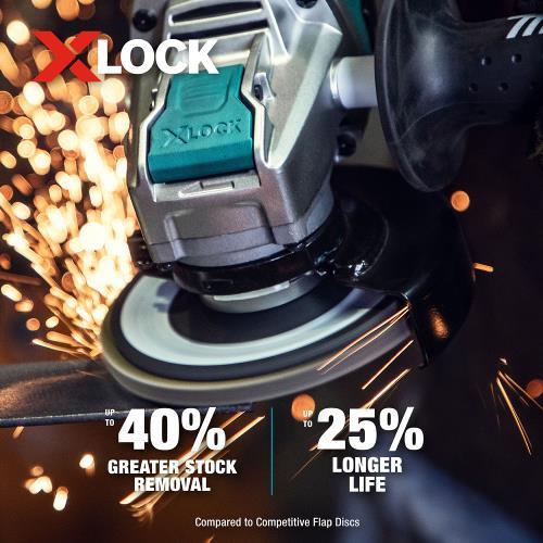 Makita T-03894 X‘LOCK 4‘1/2" 40 Grit Type 29 Angled Grinding and Polishing Flap Disc for X‘LOCK and All 7/8" Arbor Grinders