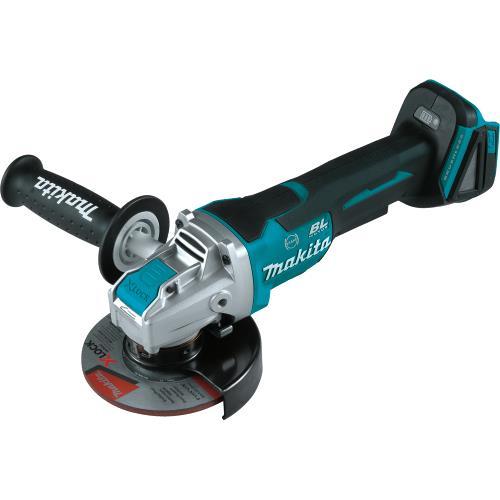 Makita XAG26Z 18V LXT® Lithium‘Ion Brushless Cordless 4‘1/2 / 5" Paddle Switch X‘LOCK Angle Grinder, with AFT®, Tool Only