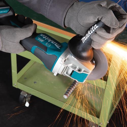 Makita XAG26Z 18V LXT® Lithium‘Ion Brushless Cordless 4‘1/2 / 5" Paddle Switch X‘LOCK Angle Grinder, with AFT®, Tool Only