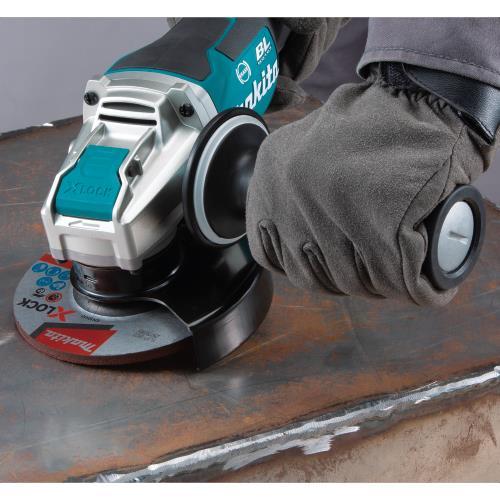 Makita XAG26Z 18V LXT® Lithium‘Ion Brushless Cordless 4‘1/2 / 5" Paddle Switch X‘LOCK Angle Grinder, with AFT®, Tool Only