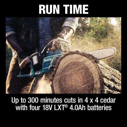 Makita XCU04CM 36V (18V X2) Lxt® Brushless 16" Chain Saw Kit