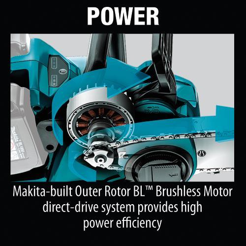 Makita XCU04CM 36V (18V X2) Lxt® Brushless 16" Chain Saw Kit
