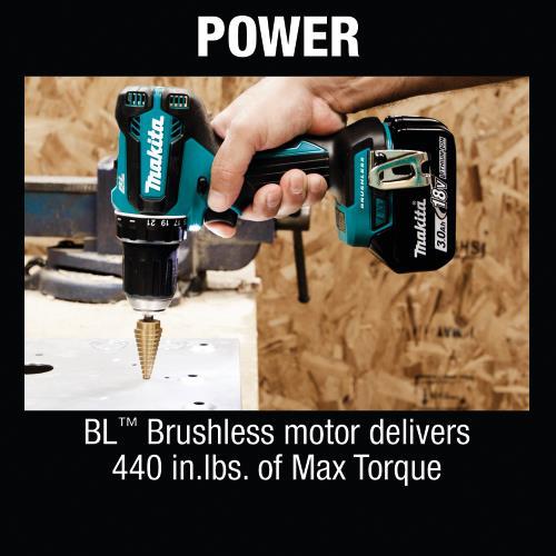 Makita XFD131 18V LXT® Lithium‘Ion Brushless Cordless 1/2" Driver‘Drill Kit (3.0Ah)