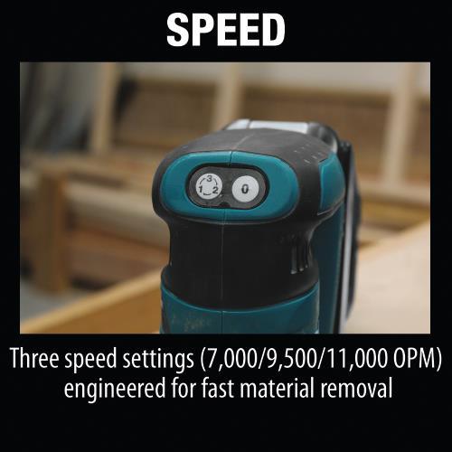 Makita XOB01Z 18V LXT® Lithium‘Ion Cordless 5" Random Orbit Sander, Tool Only