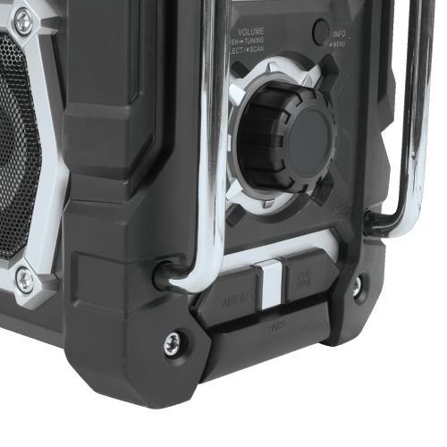 Makita XRM06B 18V LXT® / 12V max CXT® Lithium‘Ion Cordless/Corded Bluetooth® Job Site Radio, Tool Only