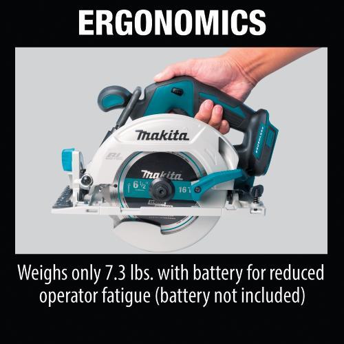 Makita XSH03Z 18V LXT® Lithium‘Ion Brushless Cordless 6‘1/2" Circular Saw, Tool Only