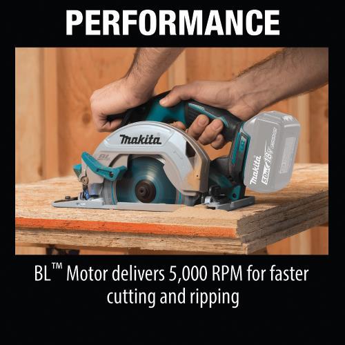 Makita XSH03Z 18V LXT® Lithium‘Ion Brushless Cordless 6‘1/2" Circular Saw, Tool Only