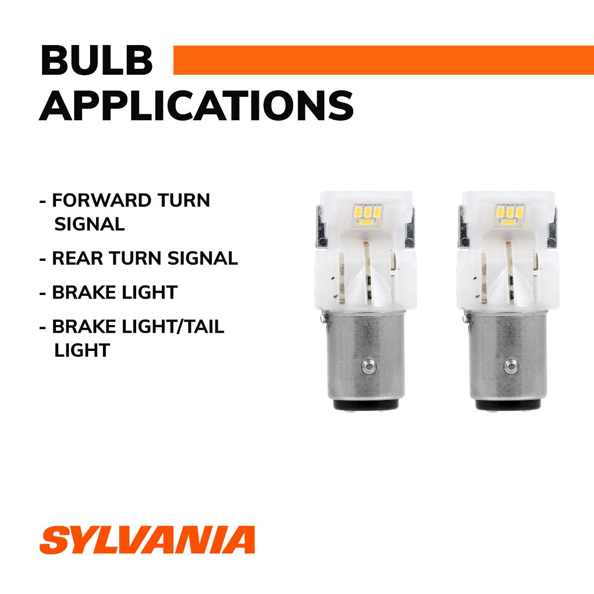 Sylvania 1157 White Syl Led Mini Bulb, 2 Pack