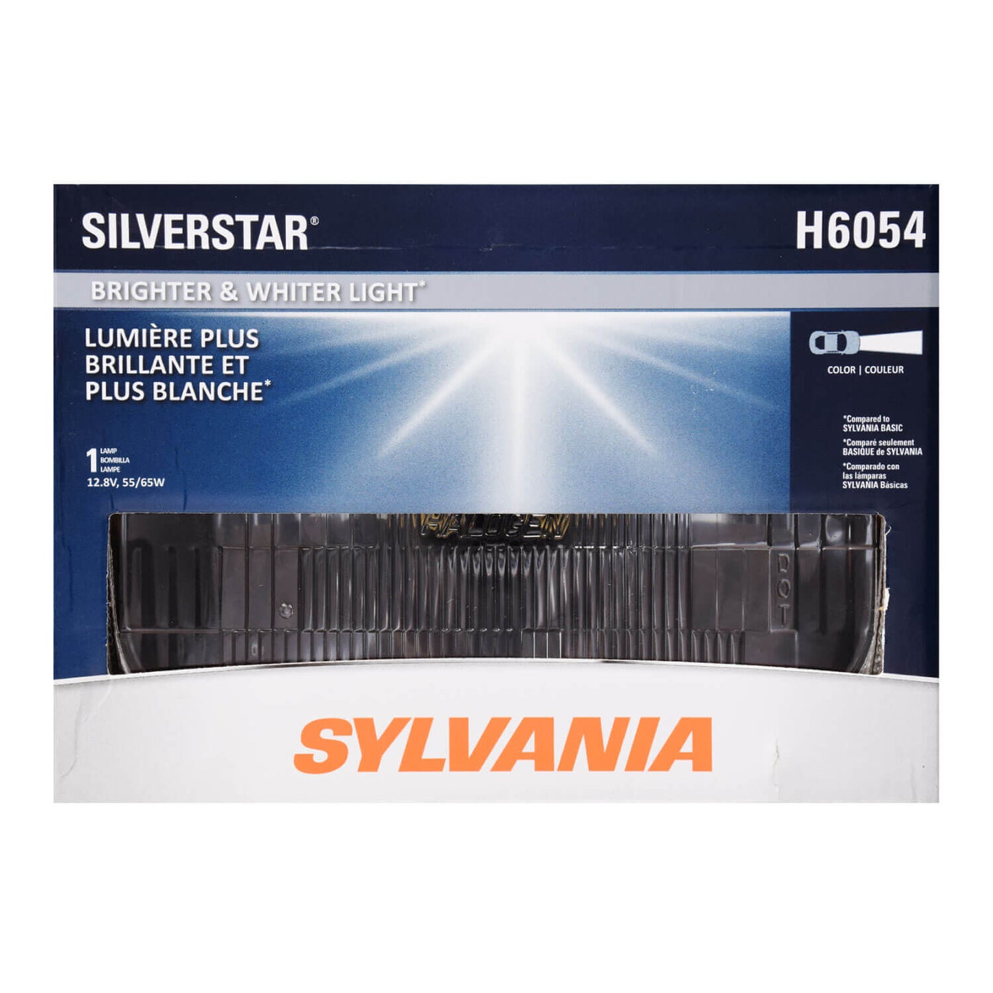 Sylvania H6054 Silverstar Sealed Beam Headlight, 1 Pack