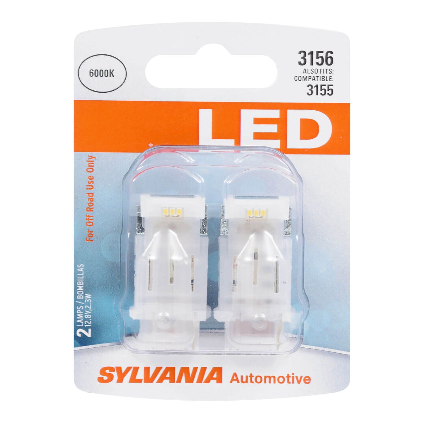 Sylvania 3156 White Syl Led Mini Bulb, 2 Pack