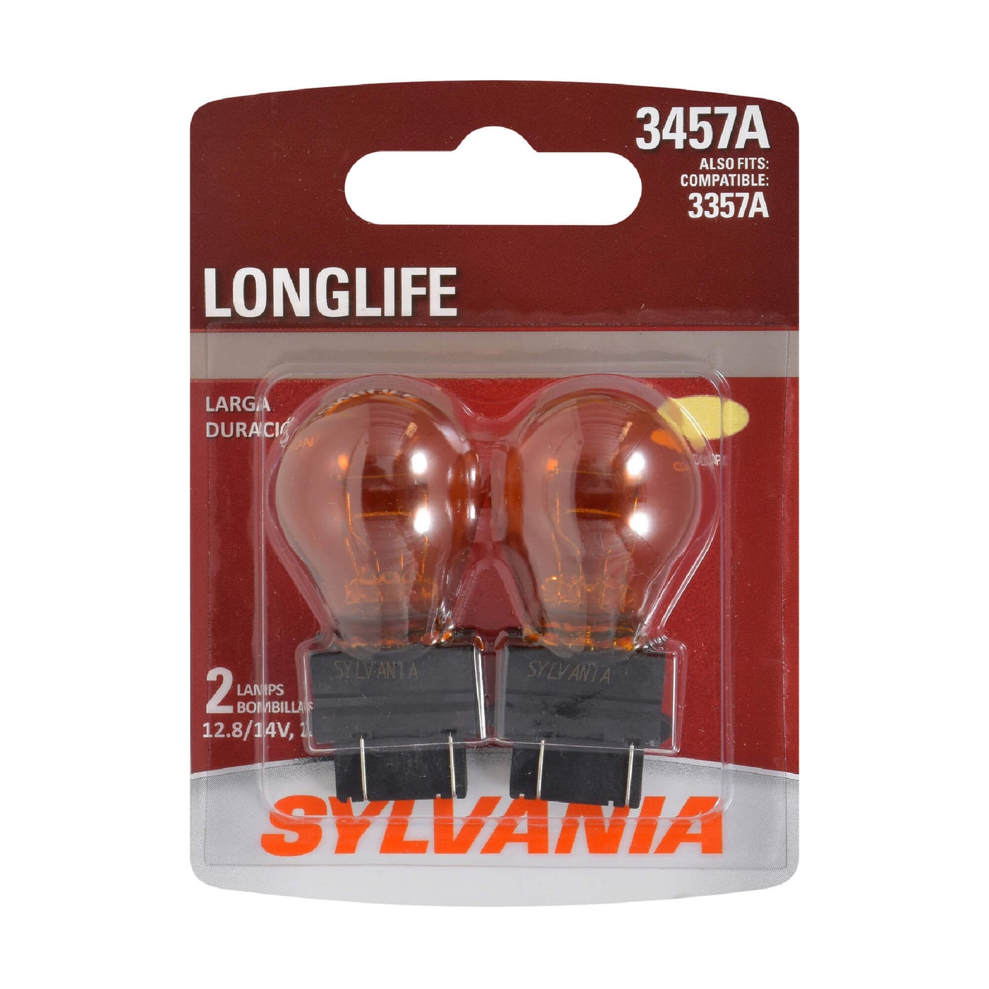 Sylvania 3457A Long Life Mini Bulb, 2 Pack