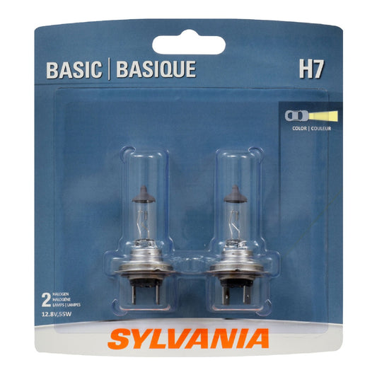 Sylvania H7 Basic Halogen Bulb for Headlight (Contains 2 Bulb)