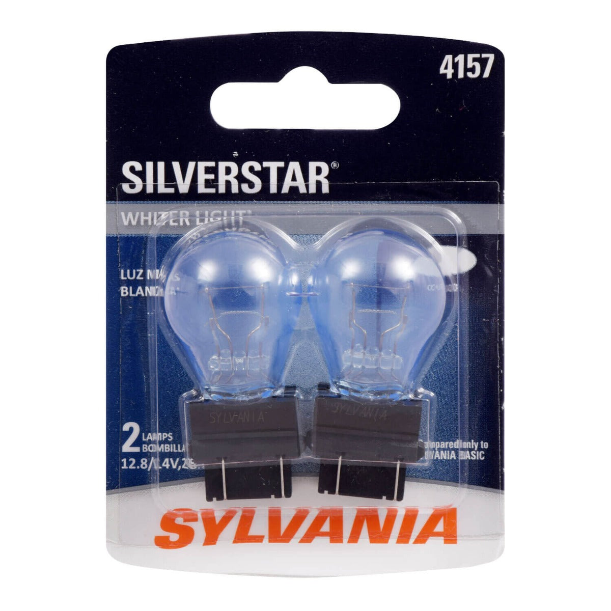 Sylvania 4157 Silverstar Mini Bulb, 2 Pack