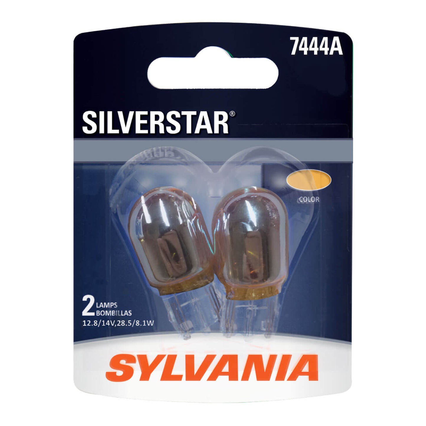 Sylvania 7444A Silverstar Mini Bulb, 2 Pack