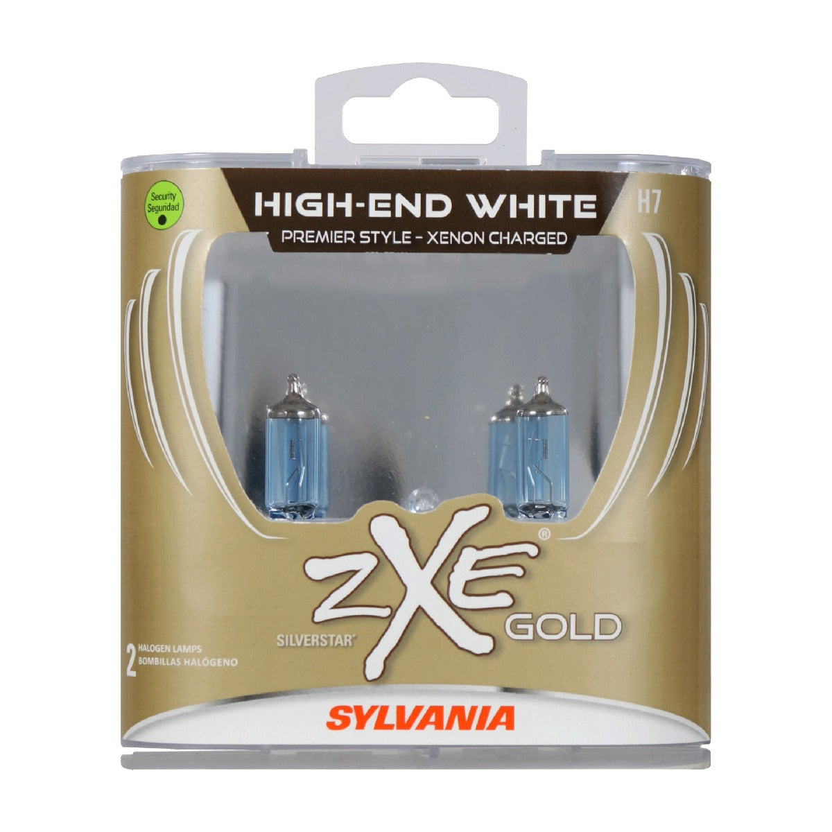 Sylvania H7 Silverstar Zxe Gold Halogen Headlight Bulb, 2 Pack