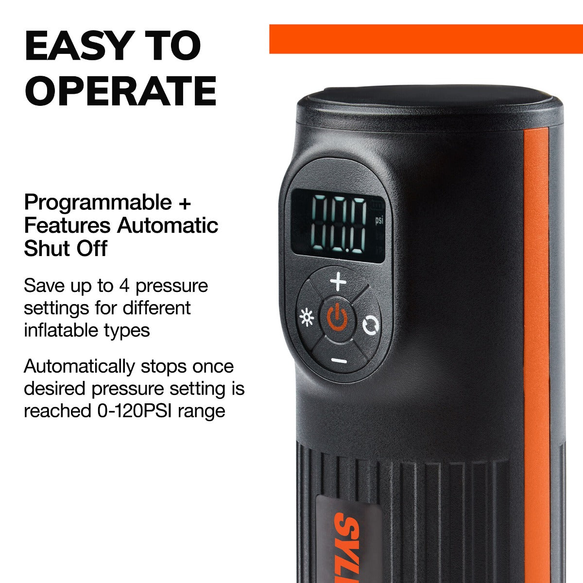 Sylvania Handheld Rechargeable Tire Inflator