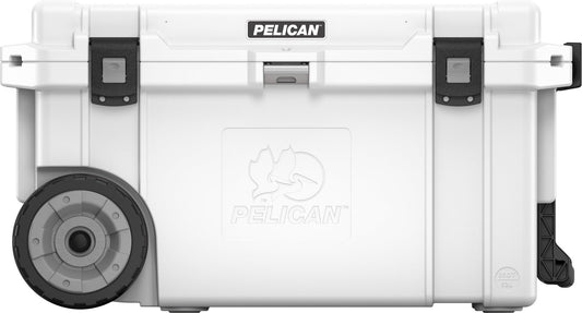 Pelican 65QW Elite Wheeled Cooler - White