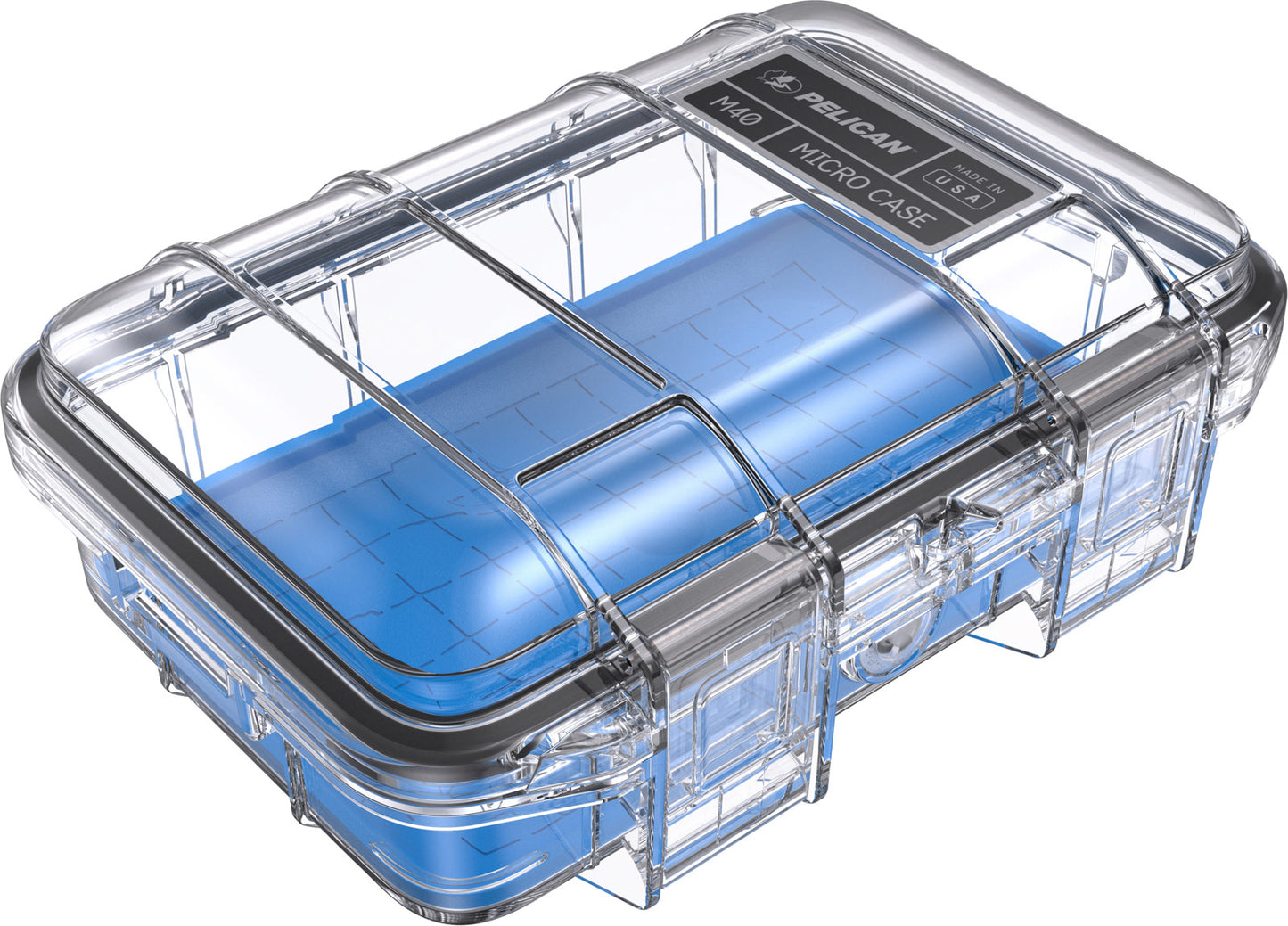 Pelican M40 Micro Case - Blue / Clear