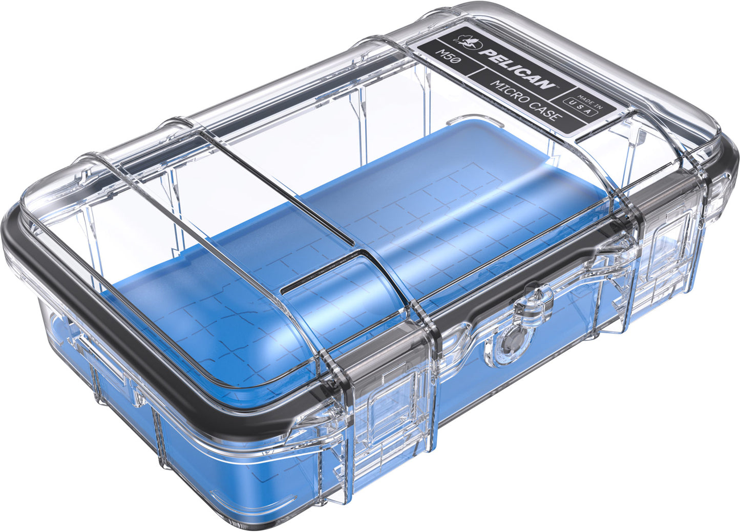 Pelican M50 Micro Case - Blue / Clear