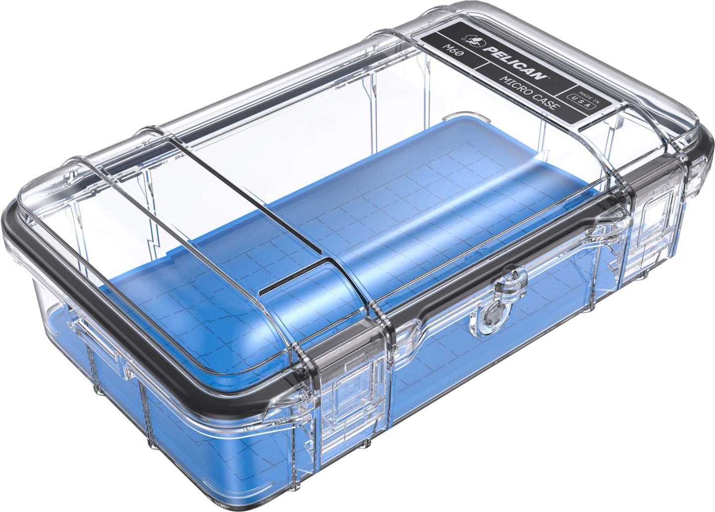 Pelican M60 Micro Case - Blue / Clear