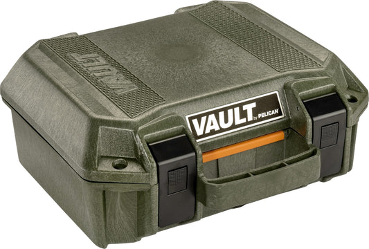 Pelican V100 Vault Small Pistol Case - OD Green