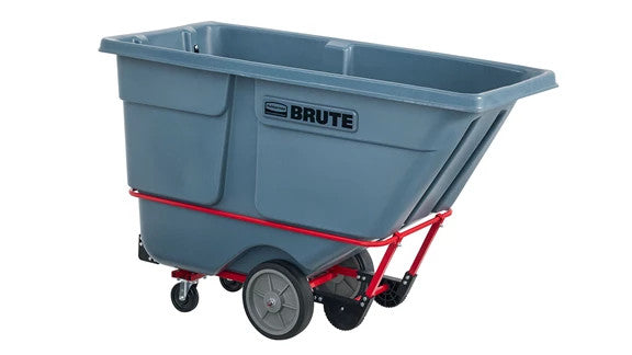 Rubbermaid 2192467 BRUTE ROTOMOLDED TILT TRUCK, HEAVY DUTY, 1 CUBIC YARD, GRAY